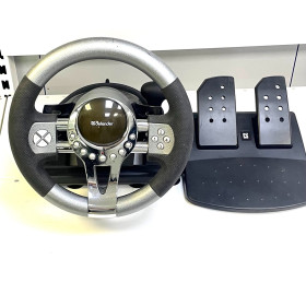 Проводной руль Degender Forsage GTR PC Black/Silver
